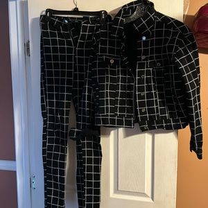 Missguided striped set